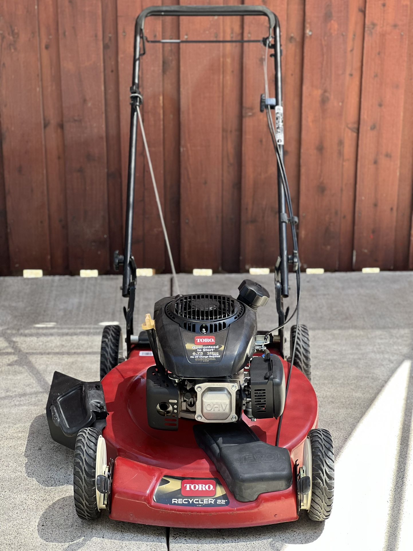 Toro 6.75 Self Propelled Lawn Mower (no Bag) Side Discharge
