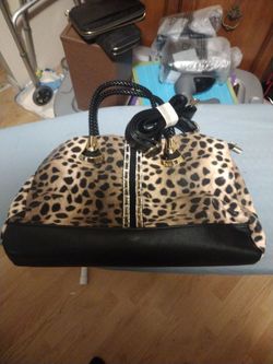Leopard print purse