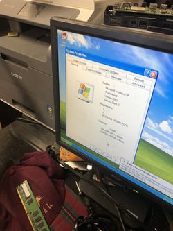 Computer tower desk top working