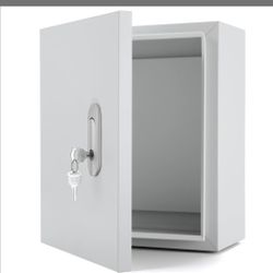 Steel Electrical Enclosure, 16 X 12 X 6'' Outdoor Wall-Mounted Weatherproof Box