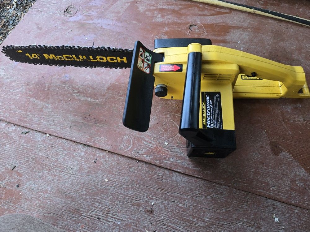 McCulloch Electramac 14" Chain Saw EM 14 ES  2-HP Electric Corded