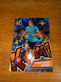 2025-26 PANINI DONRUSS ROAD TO FIFA WORLD CUP 26 OVERSIZED EDISON CAVANI KABOOM CARD