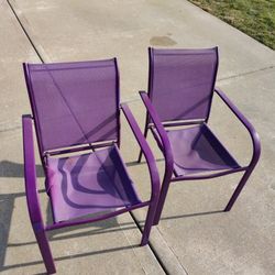 Two Or One Purple Chair(s)