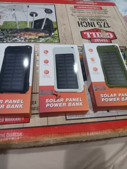 Solar Panel Power Bank Portable Charger 