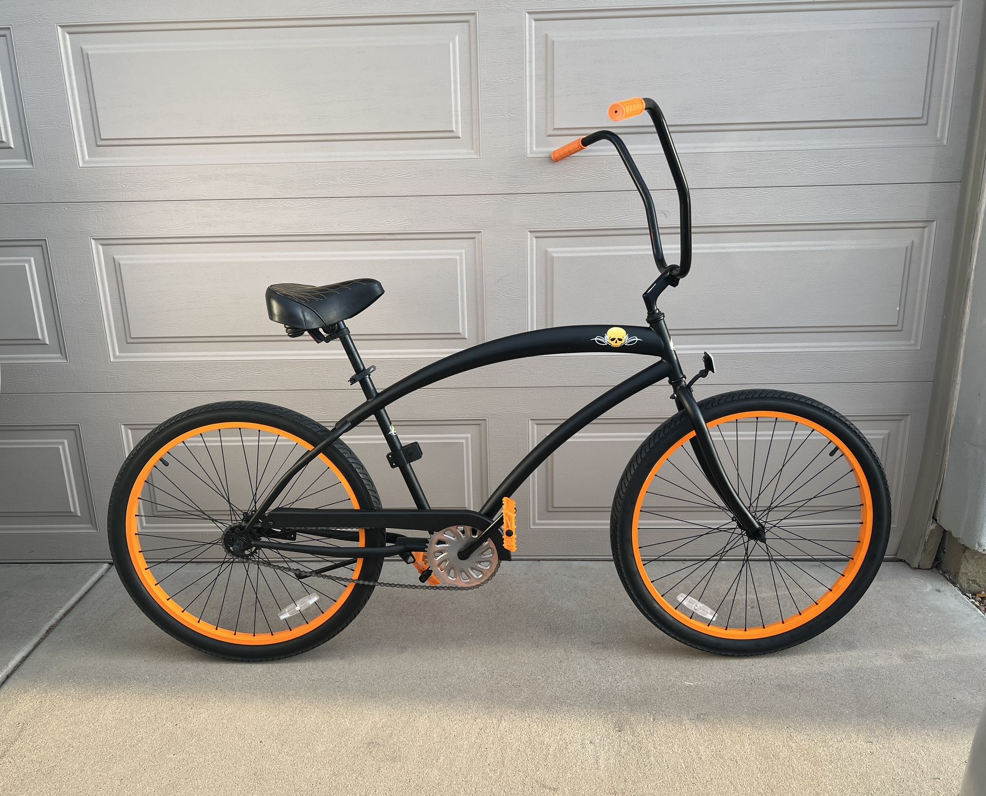 SKULLXBONES Men's Beach Cruiser Bike