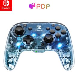 PDP Gaming Afterglow Wireless Nintendo Switch Pro Controller: Prismatic RGB LED Lighting, Full Motion Control Gamepad, Customizable Paddle Buttons 
