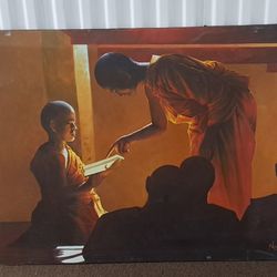 Original Thai Buddhist Monk Painting
