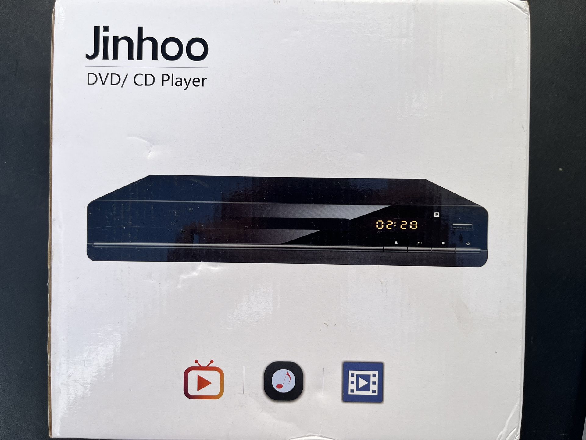 Jinhoo Dp8001 DVD Player for TV DVD CD Recorded Discs Player w/ Hdmi Remote