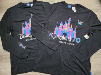 Disneyland 70th long sleeve shorts size M