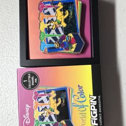 Disney World of Color FiGPiN DCA Dessert Party Pluto Pin - GLITTER $75