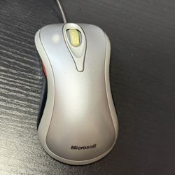 Microsoft Comfort Optical Mouse 3000 Gray Wired USB P/N X812481 Vintage Tested