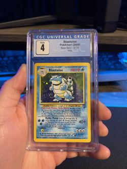 CGC 4 Blastoise Base Set 2 With Nice Swirl