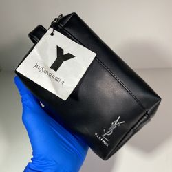 YSL Bag Mini Pouch Yves Saint Laurent Black Travel Bag