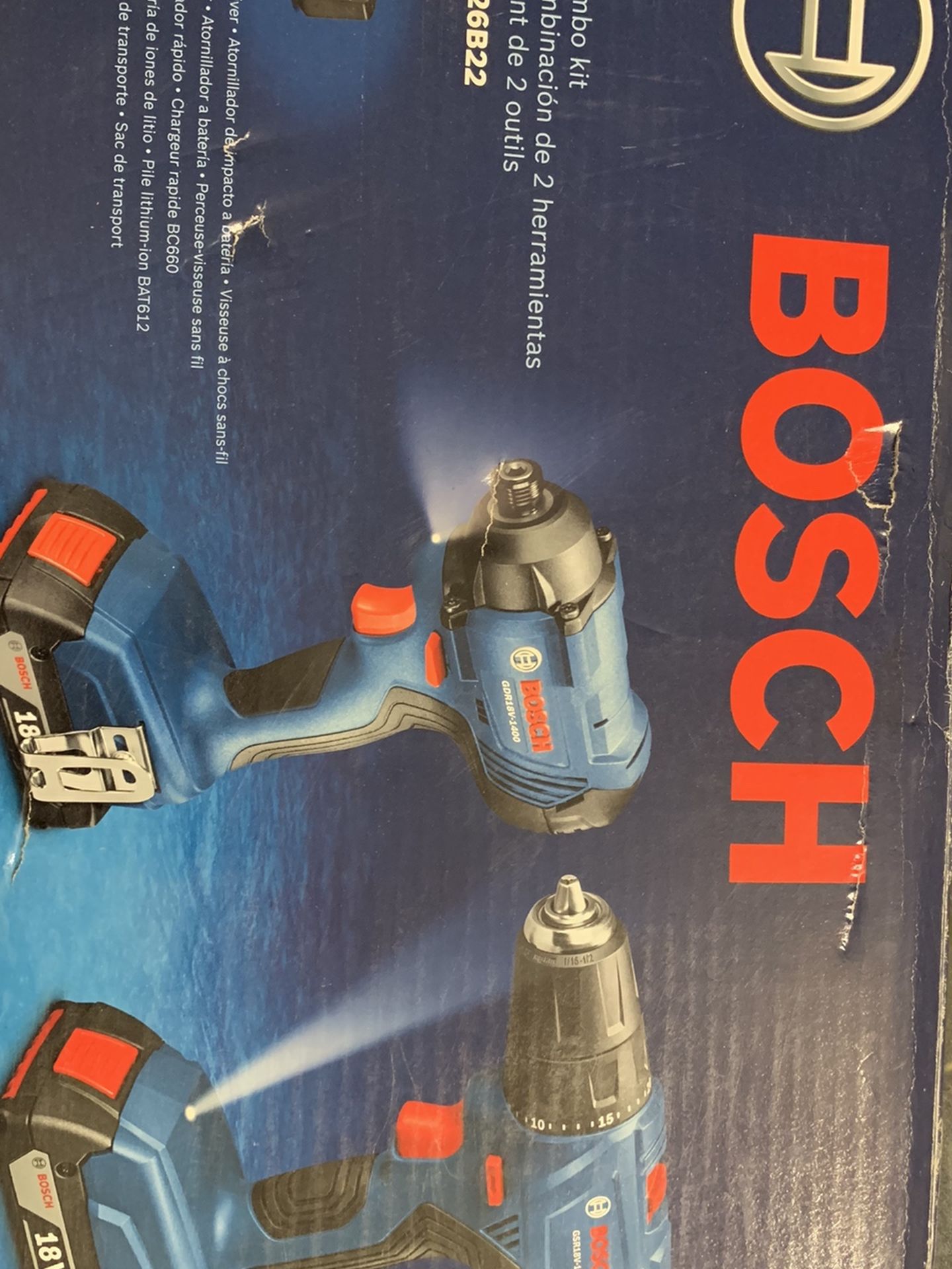 Bosch 2-Tool 18-Volt Power Tool Combo Kit with Soft Case (Charger Included and 2-Batteries Included)