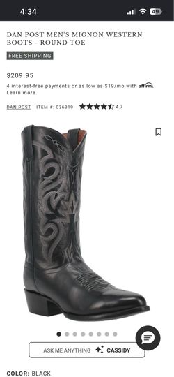 Los Altos Boots + Belt and Men's Serratelli 6x Amapola Western Cowboy Hat