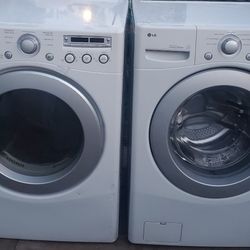 LG SET WASHER AND ELECTRIC DRYER WORKING PERFECT 