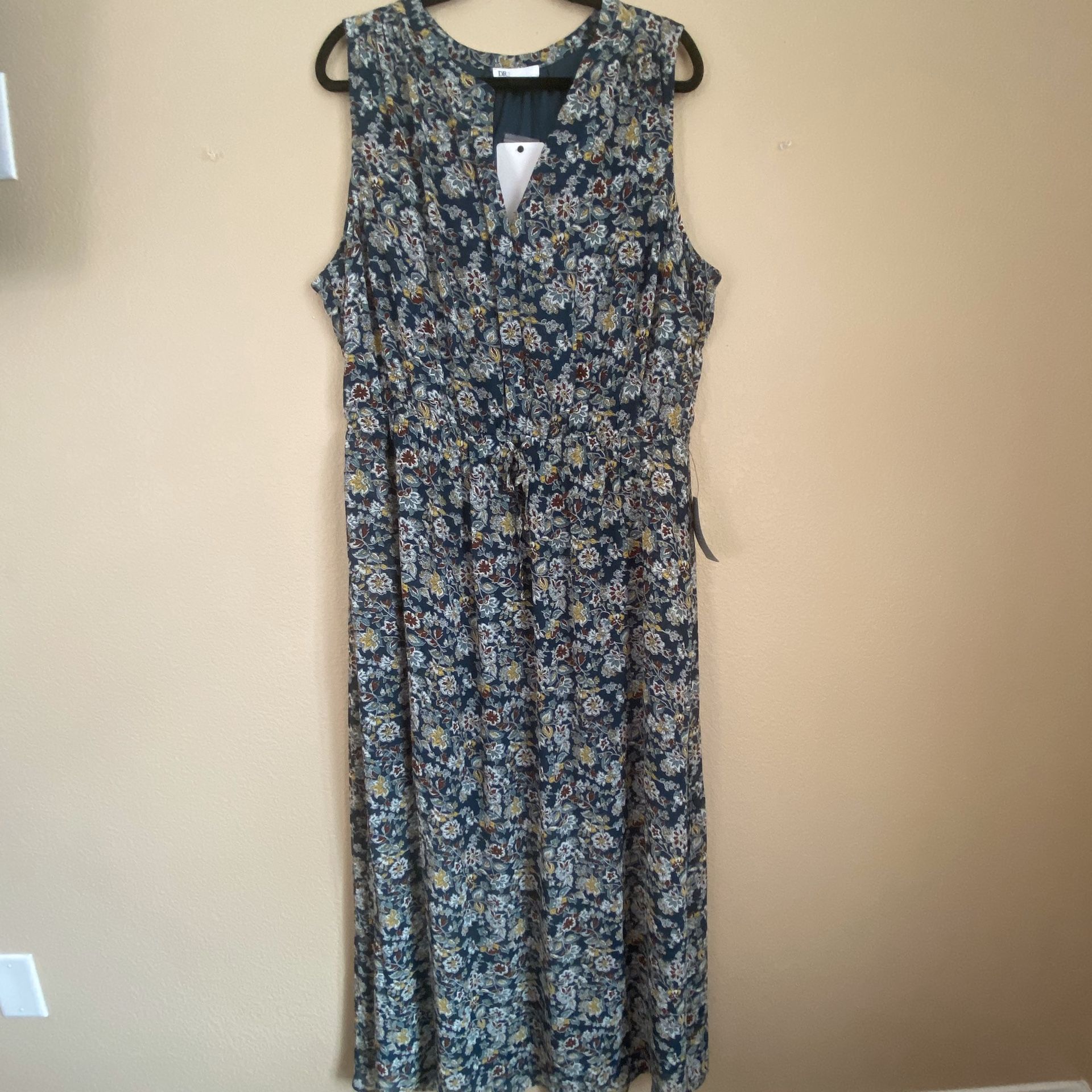 daniel rainn maxi dress Daniel Rainn V-Neck Organza Dress