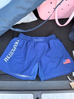 Trap x Jitsu Blue Grappling Shorts