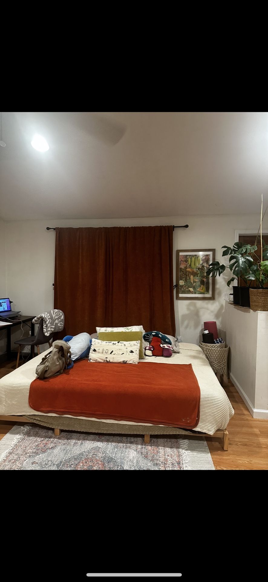 Natural Wood Bed Frame - Low Zen Profile