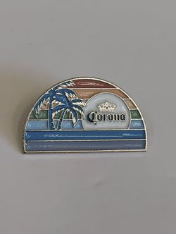 Corona Find Your Beach Metal Pin Corona Beer Button Pin Extra Golden Style