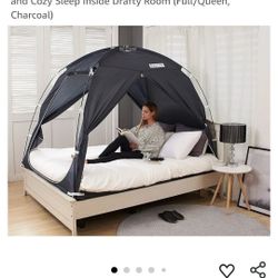 Besten Floorless Privacy Tent Canopy On Bed Pink