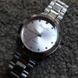 Womans Watch - Kenneth Cole Women's KC4994 Diamond Pink Rock Out Japanese Quartz Silver Ladies Watch