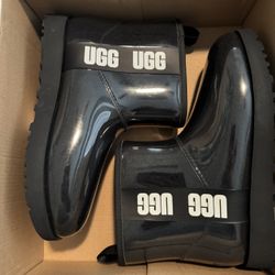 *Brand New* Size 9 Ugg Black Rain Boots