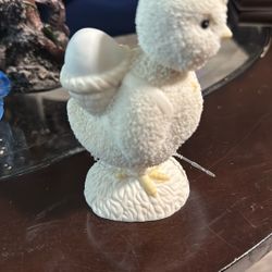 Department 56 Easter, 2002 snow, bunny, bubble, head chick with egg fig