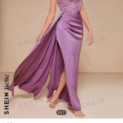 SHEIN Purple Prom Dress 