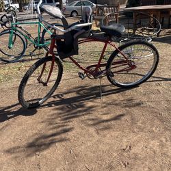 Vintage Beach Cruiser With Or Without Kids Seat