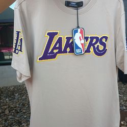 Los Angeles Laker shirt size large color khaki