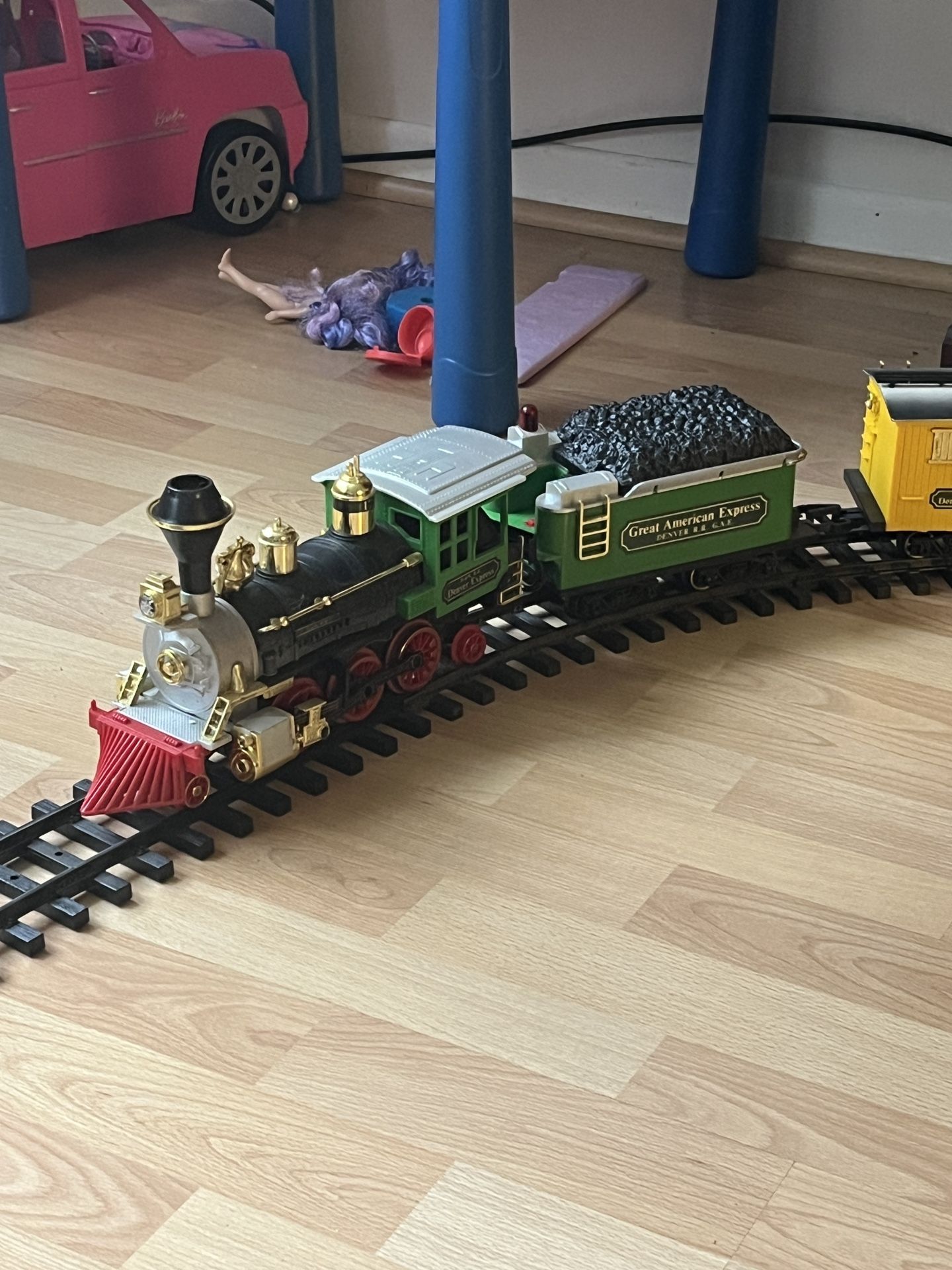 Vintage 1987 New Bright Denver Express G Train Set Lot Battery Operated Used Very Good Condition Everything Works