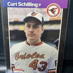 1989 Donruss Curt Schilling Rookie Card #635 - Orioles