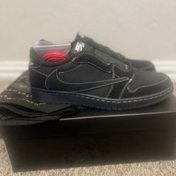 Travis Scottt Jordan 1 Low Sp Phantom Size 12 