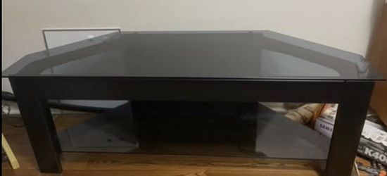 Beautiful TV Stand with Glass Finish