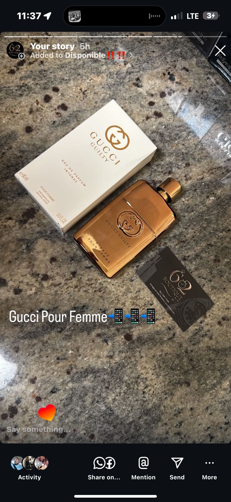Gucci Guilty Edp Intense.