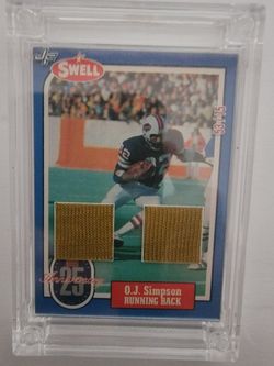 OJ Simpson Rip Pack Jersey Fusion Card 53/75 Dual Patch *