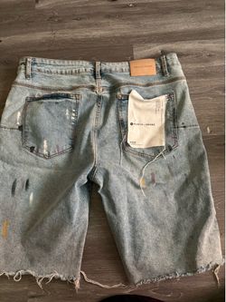 purple jorts size 36
