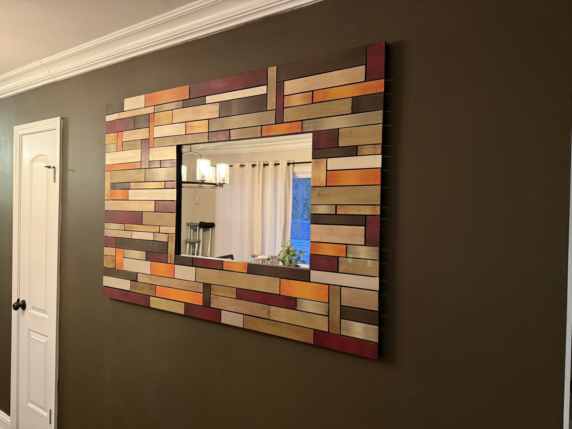 Large Contemporary Art Mirror