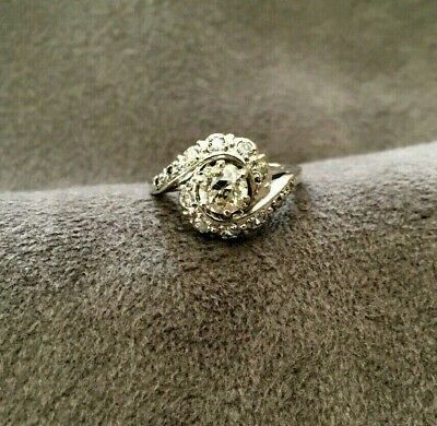 Vintage Diamond Cocktail or Engagement Ring