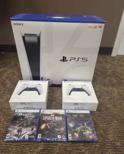Brand New Console Disc Version 3 Games + 2 Controller Bundle