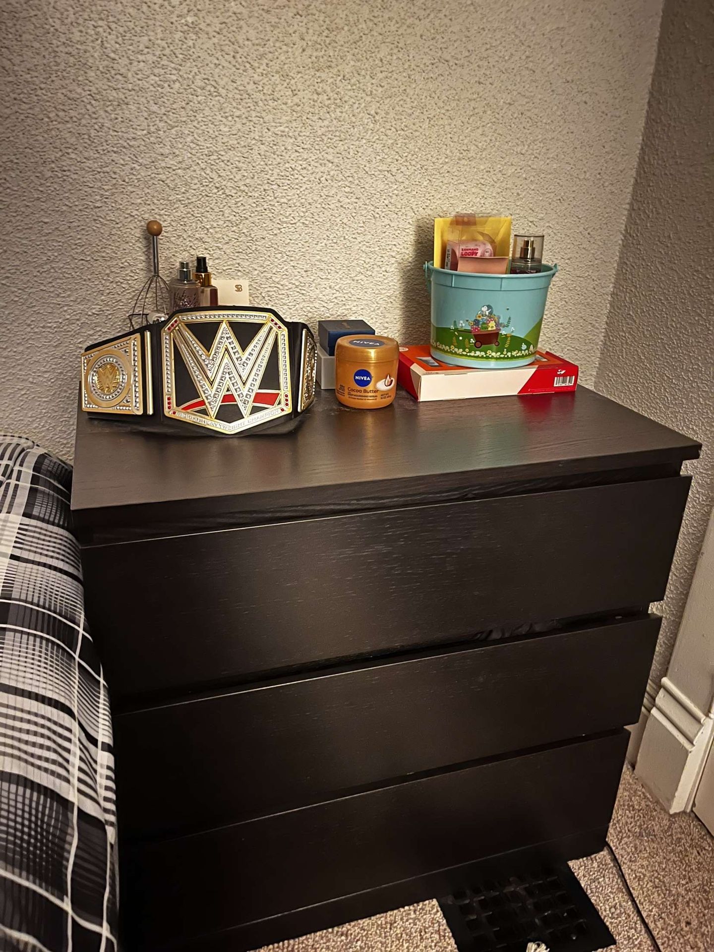 Black 3 Tier Dresser