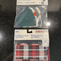 2 Old Navy 5-pk Non-Medical Grade Face Masks Adult One Size Cotton Machine Wash