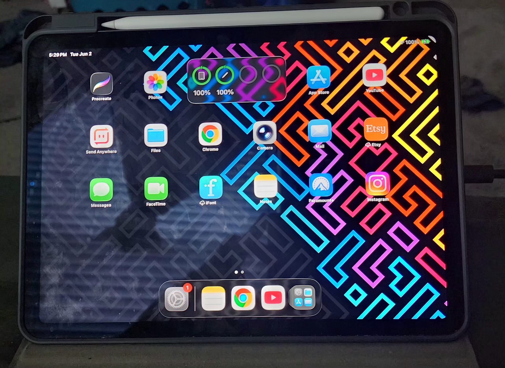 Ipad air (4th gen) with apple pencil (2nd Gen )