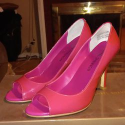 Hot Pink Michael Shannons Womans High Heels