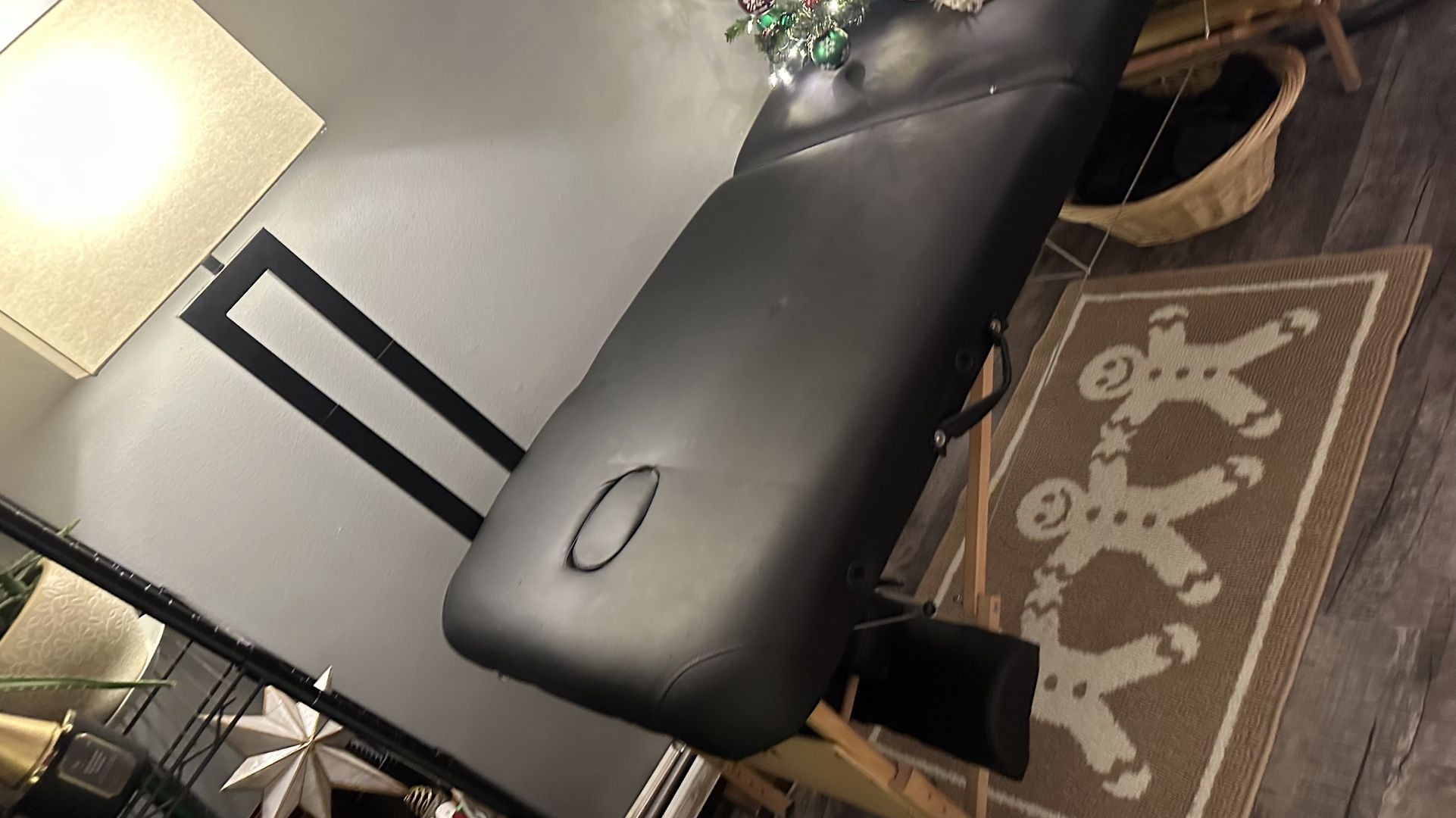 Heavy Duty Massage Bed Portable Black