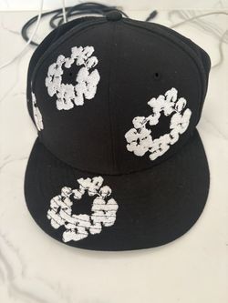 Denim tears black fitted hat