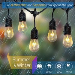 New Open Box Outdoor 52ft String Light 24SKT