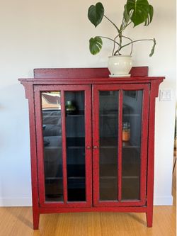 Unique Red Cabinet