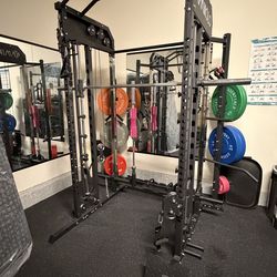 50+% OFF RETAIL - Mikolo M7 Smith Machine, All-in-One Power Rack Cage with Leg Press & Attachments